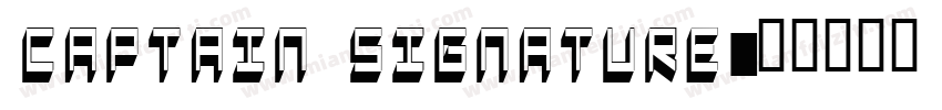 Captain Signature字体转换